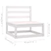 vidaXL 3-tlg. Garten-Lounge-Set mit Kissen Kiefer Produktbild-Vorschau 18