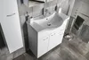 Aqualine KERAMIA FRESH Unterschrank 74,5x74x34,7cm, Weiß Produktbild-Vorschau 4