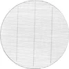 A round metal grill grate is shown against a white background. Produktbild-Vorschau