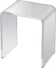 A clear acrylic C-shaped side table is shown against a white background. Anteprima dell’immagine prodotto