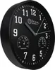 Wanduhr Thermometer Hygrometer 250 mm Küchenuhr Wohnzimmer Produktbild-Vorschau 2