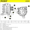 RIDEX 4G0451 Lichtmaschine Generator LiMa 180A 12V für Produktbild-Vorschau 6