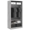 vidaXL Szafa szara Sonoma 100x50x200 cm Materiał Podgląd zdjęcia produktu 12