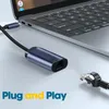 Avizar, Adapterkabel (USB-C auf Ethernet, 10cm), Grau Produktbild-Vorschau 5