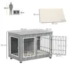 PawHut Hundekäfig, Hundehütte für Mittelegroße Hunde, Produktbild-Vorschau 3