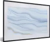 MuchoWow® Gerahmtes Poster Marmor - Welle - Blau - Muster - Produktbild-Vorschau 1