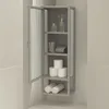 osoltus Wandschrank Riffelglas Stahl Regal cube Warm Grey Produktbild-Vorschau 2