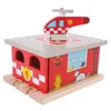 Bigjigs Holz Eisenbahnset Feuerwehrstation mit Produktbild-Vorschau 3