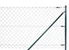 A close-up of a chain-link fence with a diagonal support pole. Produktbild-Vorschau