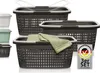 Wäschekörbe 3er Set Anthrazit, 35 l Produktbild-Vorschau 1