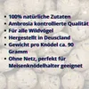 A close-up view of multiple bird food balls with text overlay describing their features. Náhľad obrázku produktu
