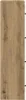 A vertical shot of a wooden shelf with visible grain and knots, mounted on a white background with screws on the right side. Produktbild-Vorschau