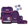 A set of school bags and accessories with a mermaid scale pattern. Produktbild-Vorschau