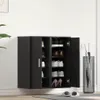 vidaXL Schuhschränke 2 Stk. Schwarz Eichen-Optik 32x35x70 Produktbild-Vorschau 2