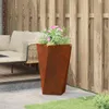 vidaXL Pflanzkübel Rostig 40 x 40 x 75 cm Wetterfeststahl Produktbild-Vorschau 4