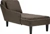 Möbel Chaiselongue mit Kissen & Rechter Armlehne Grau Produktbild-Vorschau 1