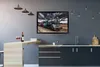 MuchoWow® Gerahmtes Poster Ein alter Dampfzug unter dunklem Produktbild-Vorschau 2