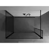 Mexen Kioto Duschwand Walk-in 130 x 80 x 30 cm, schwarzes Produktbild-Vorschau 4