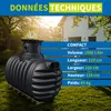 4rain COMPACT cuve enterrée 1 600 litres incl. rallonge de Voir les images du produit 3