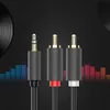 Ugreen Audio-Kabel 3.5mm Minijack zu 2RCA 2m Grau Produktbild-Vorschau 9