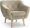 BETTSO Sessel Velvet Relaxsessel mit Holzbeinen Ohrensessel Produktbild-Vorschau 1