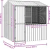vidaXL Klatka dla ptaków antracyt 215 x 209 x 230 cm Stal Podgląd zdjęcia produktu 8