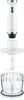 A disassembled white immersion blender with its attachments, laid out on a white background. Produktbild-Vorschau