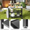Carrello da pranzo mobile, scaffale da cucina a 4 livelli Anteprima dell’immagine prodotto 6