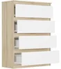 Komoda 70 cm 4 zásuvky skříňka FRAMIRE R-4 mix sonoma Náhled obrázku produktu 5