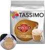 A package of Tassimo Marcilla Cafe Con Leche coffee pods, with a single pod and a prepared cup of coffee shown. Anteprima dell’immagine prodotto
