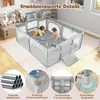 Parc pour bébé avec panier de basket et but de football, Voir les images du produit 5