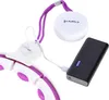 Hhm17 Hula Hop Bianco/Viola Con Magneti E Pesi + Contatore Anteprima dell’immagine prodotto 8