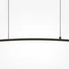 LED Pendelleuchte Metall H: max. 305,7 cm Schwarz länglich Produktbild-Vorschau 2