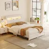 UnboxG Polsterbett 140x200cm mit Schublade, Stauraumbett Produktbild-Vorschau 5