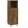 vidaXL Mobile da bagno in rovere fumé 30x30x95 cm Materiale Anteprima dell’immagine prodotto 1