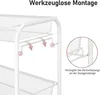 4-stöckiger Küchenwagen, Rollwagen, Servierwagen, Produktbild-Vorschau 3