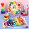 5-teiliges Montessori-Holzspielzeug-Set für Kinder: Produktbild-Vorschau 2