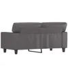 2-Sitzer-Sofa Grau 120 cm Kunstleder Produktbild-Vorschau 5