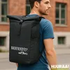 Huuraa Kurierrucksack Backpacker mit Herz 30-44 Liter Black Produktbild-Vorschau 2