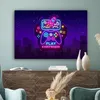 MuchoWow® - Leinwandbilder - Gaming - Neon - Spielen - Blau Produktbild-Vorschau 4