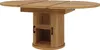 A round wooden dining table with storage and sliding doors, shown against a white background. Anteprima dell’immagine prodotto