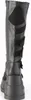 DemoniaCult STOMP-228 Kniehohe Boots Schwarz Veganleder EU Produktbild-Vorschau 3