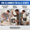 MONZANA® Tackerklammern 25 mm Verzinkt Passgenau für Produktbild-Vorschau 6