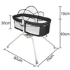 Berceau à 4 roues pour bébés jusqu'à 9 kg Noir Voir les images du produit 3