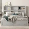 Doppelbett, Massivholz,Plattformbett mit zwei Schubladen am Produktbild-Vorschau 5