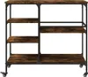 vidaXL Küchenwagen Räuchereiche 100x45x89,5 cm Produktbild-Vorschau 6