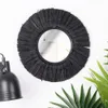 Wandspiegel Hängespiegel Spiegel schwarz 32 cm Produktbild-Vorschau 3