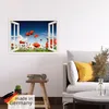 ARTland Poster Fensterblick Feld mit Mohnblumen, weiß Produktbild-Vorschau 5