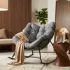 Korb-Schaukelstuhl 'Villeneuve' mit Kissen indoor outdoor Produktbild-Vorschau 7