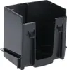 A black plastic holder for a small item. Produktbild-Vorschau
